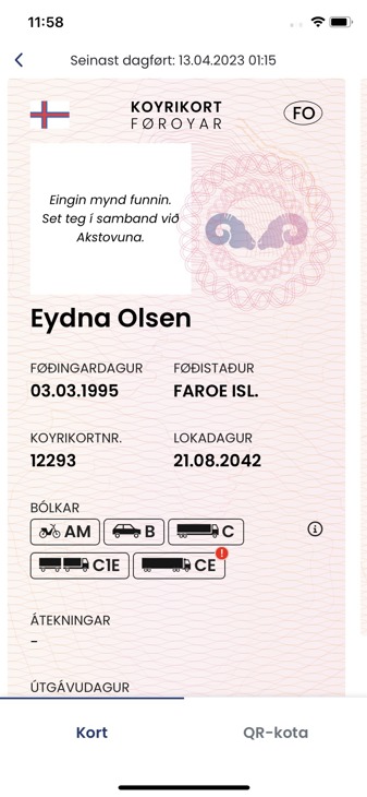 Koyrikort uttan mynd á