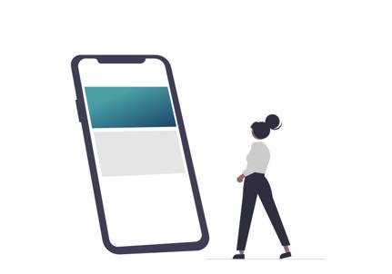 kvinna frammanfyri telefon við Skjáttuni